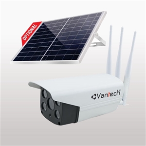 Camera IP wifi AI Vantech V2034B 3.0 Megapixel dùng năng lượng mặt trời
